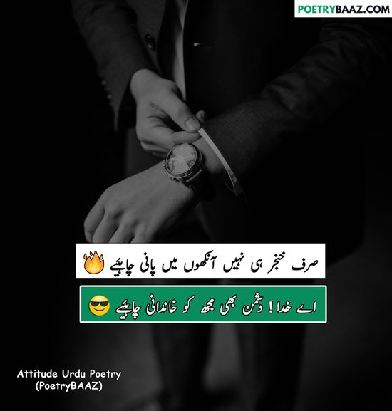 Best Attitude Badmashi Poetry In Urdu 2 lines