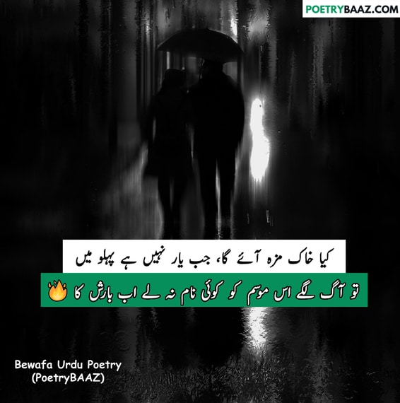 Heart Touching Sad Rain Poetry in Urdu