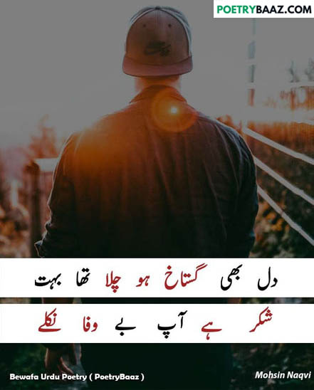 Bewafa Poetry in Urdu 2 lines