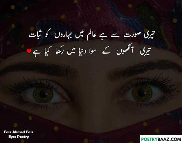 Beautiful Eyes Poetry in Urdu