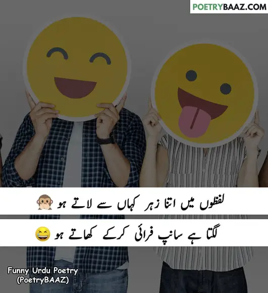 Best Funny Urdu Poetry 2 lines
