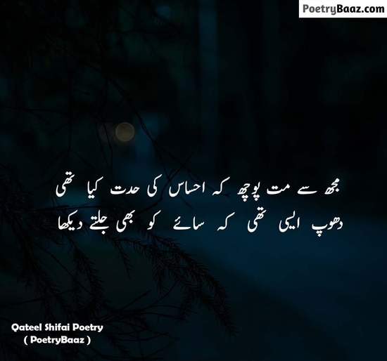 Deep Mohsin Naqvi Poetry in Urdu 2 lines