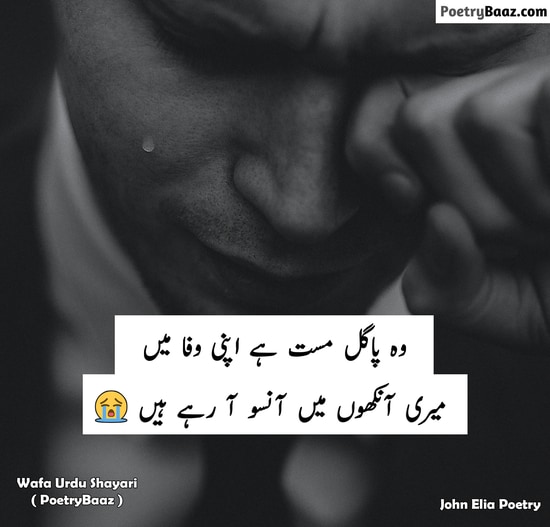 Best Wafa Poetry in urdu about eyes