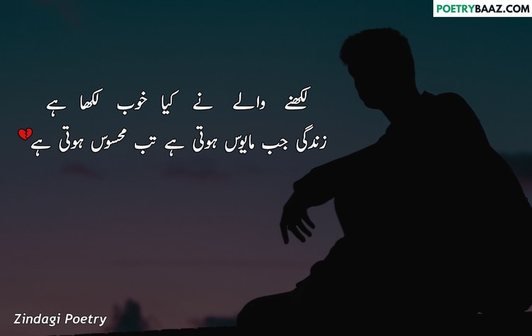 Sad Zindagi Poetry in Urdu 2 lines
